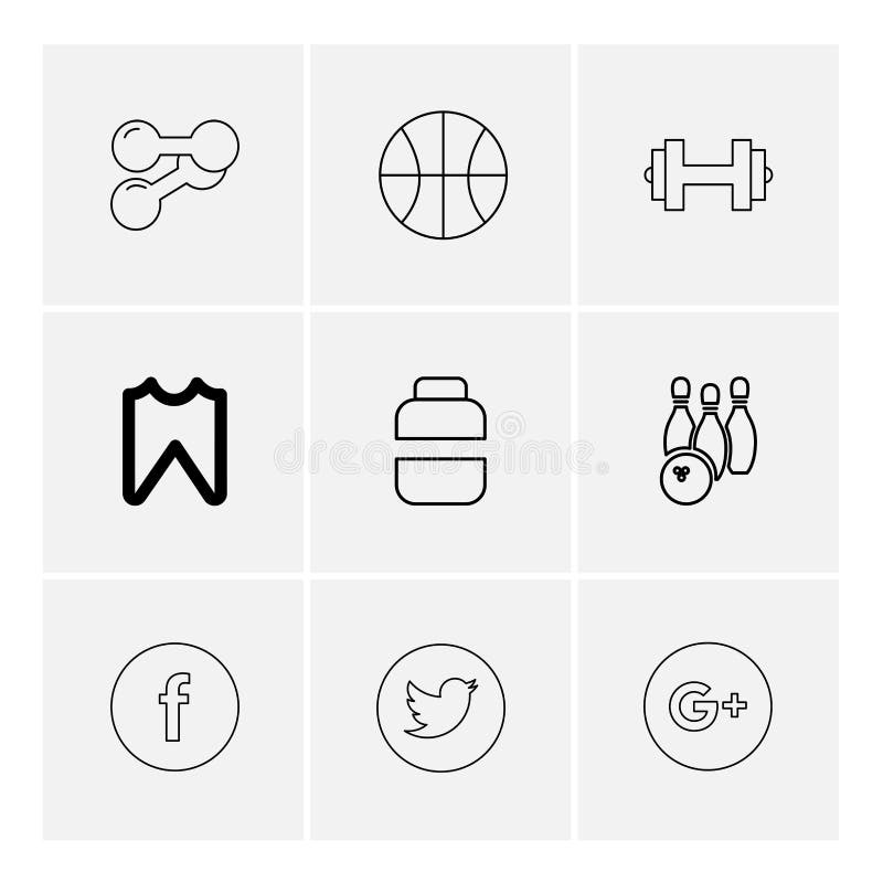 Facebook pentru baschet vector illustration