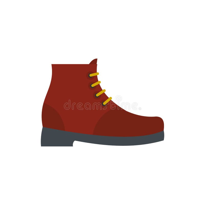 Facendo un'escursione vettore dell'icona degli stivali pianamente illustrazione di stock Facendo un'escursione vettore dell'icona degli stivali pianamente illustrazione di stock