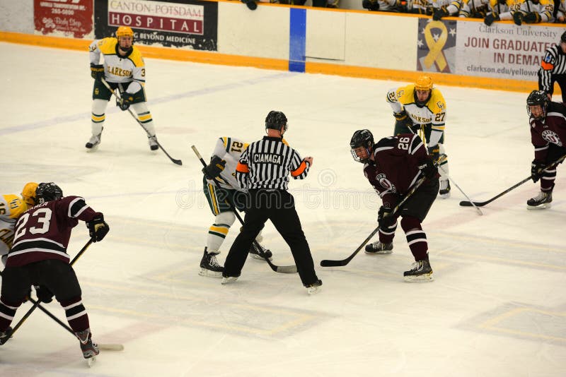 NCAA Ice Hockey Game in Clarkson University Editorial Image Image of