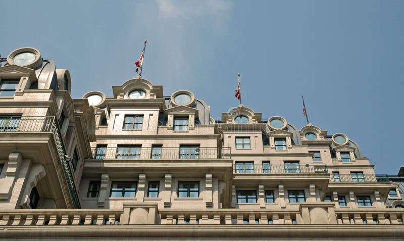 Hotel with a unique, Victorian facade. Hotel with a unique, Victorian facade