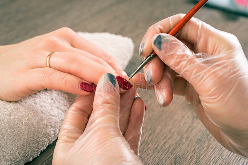 Fachowy manicure'u beautician fotografia stock Fachowy manicure'u beautician fotografia stock