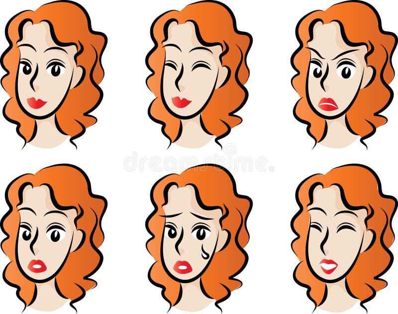 Facial expression stock illustration. Illustration of vector - 44302631