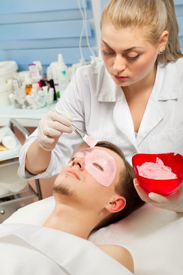 Facial mask stock images