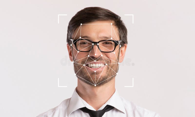 Facial recognition tech boosts identification accuracy and efficiency stock photos