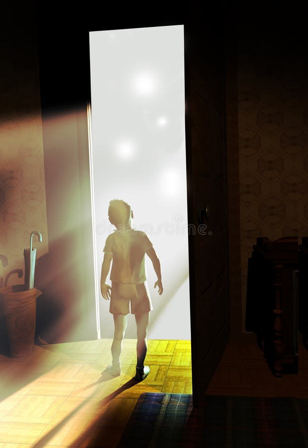 Facing the unknown royalty free illustration