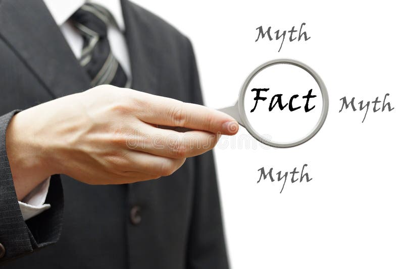 Fact mhyt concept royalty free stock image