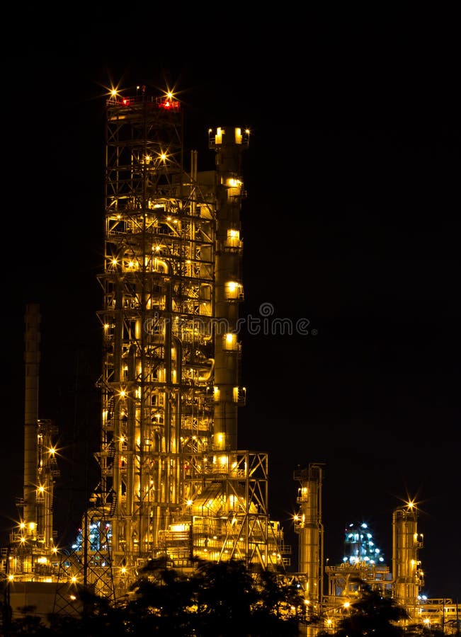 Factories are working at night. royalty free stock image Factories are working at night. royalty free stock image