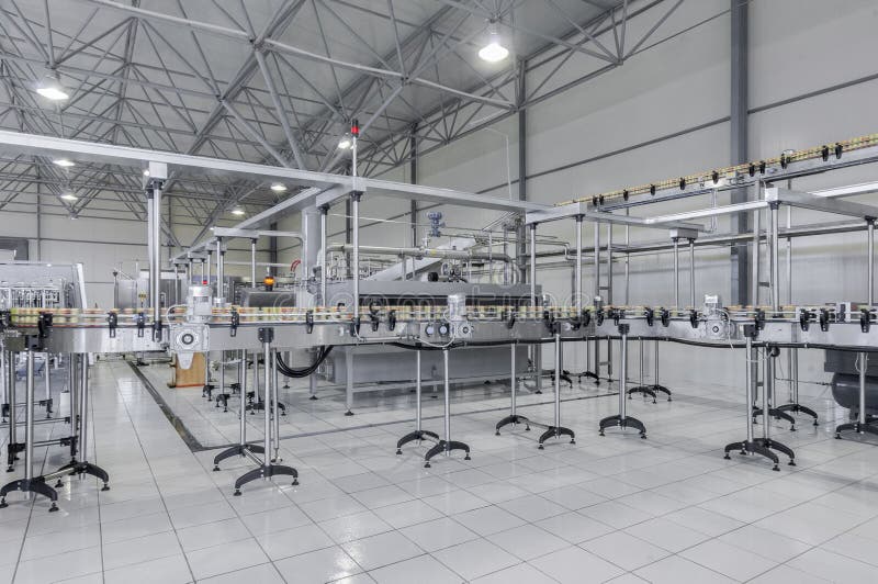Factory for Bottling Beverages in Cans Stock Photo Image of factory