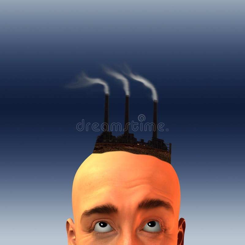 Factory Head stock illustration. Illustration of humor 14445108