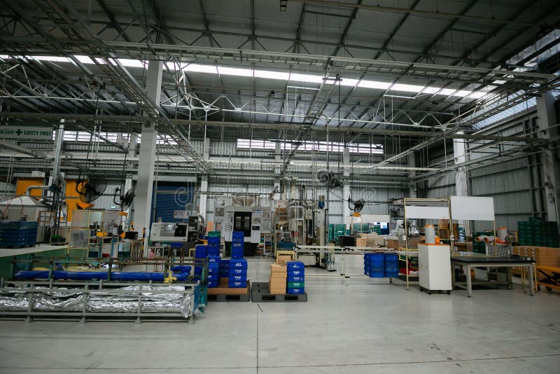 Factory Material Storage Area, Warehouse for Keep Stock, Manufacturing Line , Manufacturing for