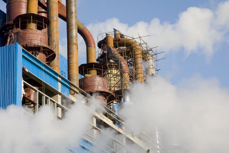 Factory pipe stock photo. Image of climate, metal, fumes 12951758