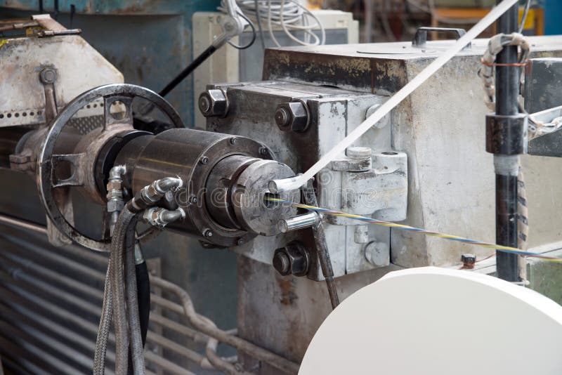 Factory Production Electrical Wires Stock Image Image of