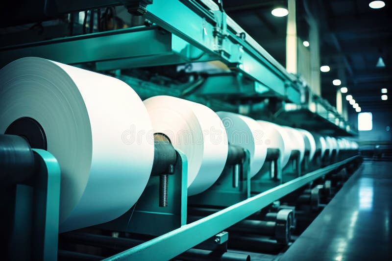 Factory for the Production of Paper and Cardboard. Production Equipment