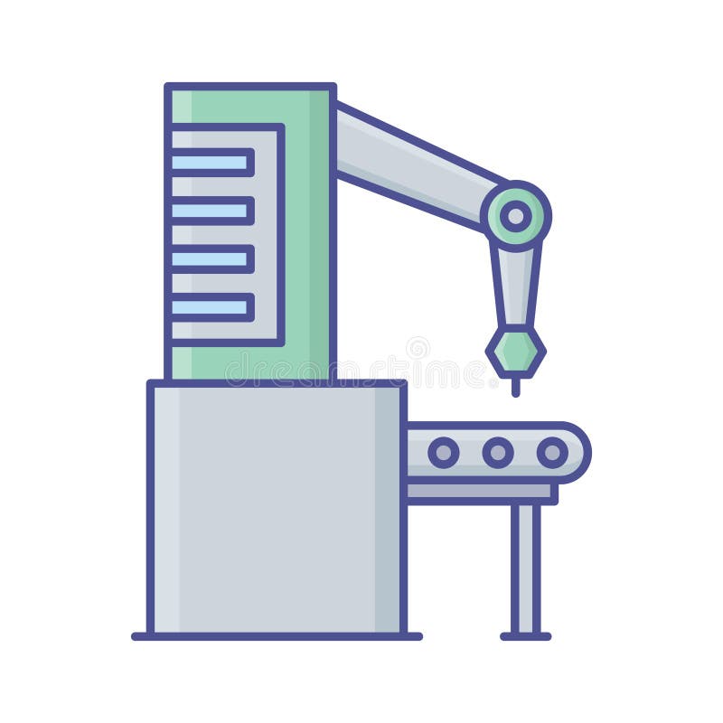 Factory production Vector Icon which can easily modify or edit royalty free illustration
