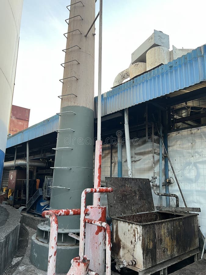 The factory smoke exhaust stock photo. Image of warehouse 270013888