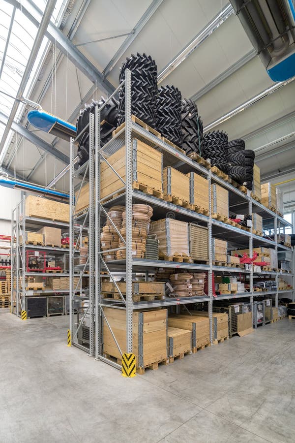 Warehouse Of Components For The Electronics Industry. Stock Image