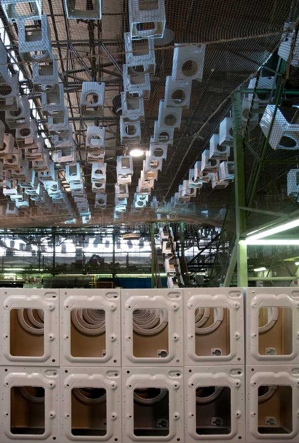 Factory Washing Machine Production Stock Image Image of production, industrial 20419643