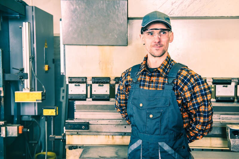 Factory Worker Portrait royalty free stock photos Factory Worker Portrait royalty free stock photos