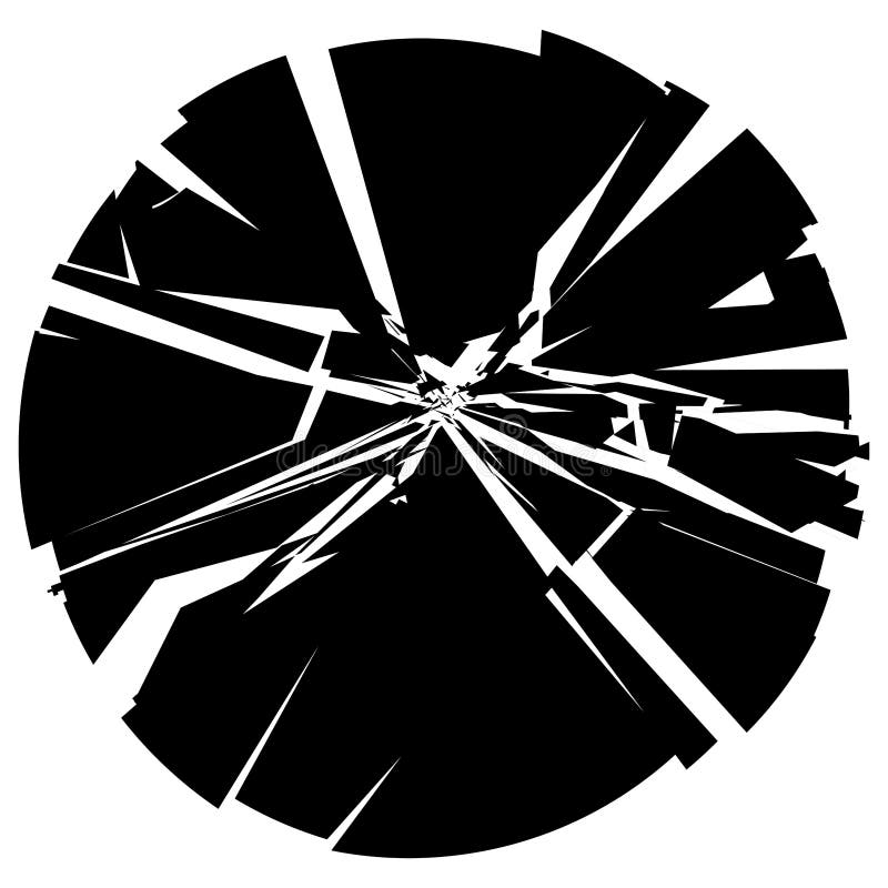 Facture, crack element. Shatter, broken surface texture. Grungy design. Decay, burst splinters illustration vector illustration