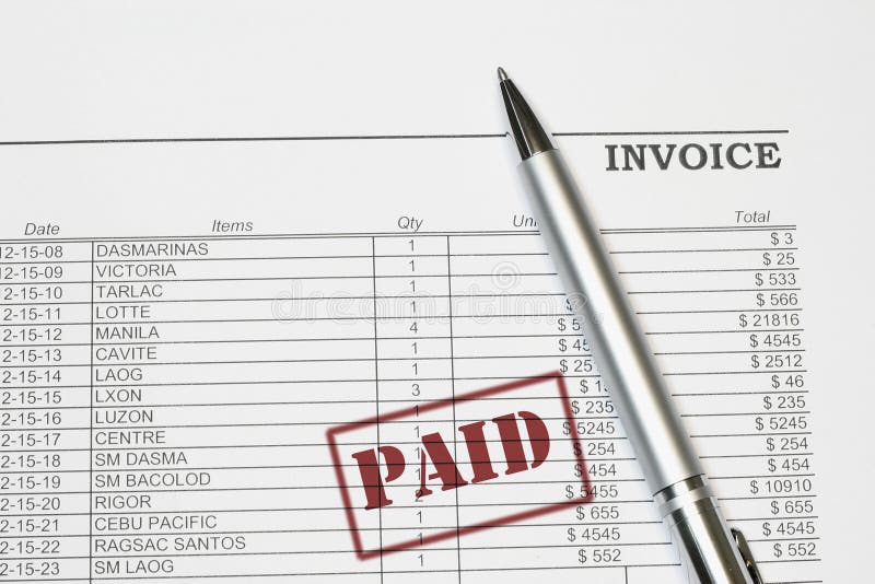 Represent invoice mark up for document turn ?PAID? stamps which is used for paid invoices. Represent invoice mark up for document turn ?PAID? stamps which is used for paid invoices