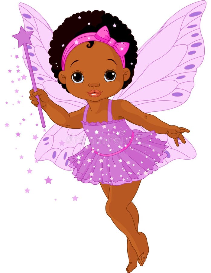 Fada pequena bonito do bebê ilustração stock Fada pequena bonito do bebê ilustração stock