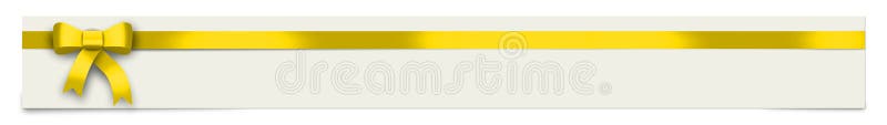 Fahne mit gelbem Band und Platz für Ihren Text lizenzfreie abbildung Fahne mit gelbem Band und Platz für Ihren Text lizenzfreie abbildung
