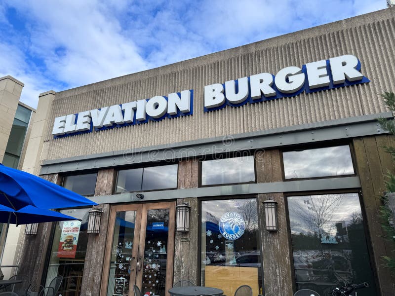Elevation Burger Restaurant at the Fair Oaks Mall Editorial Stock Image Image of restaurant