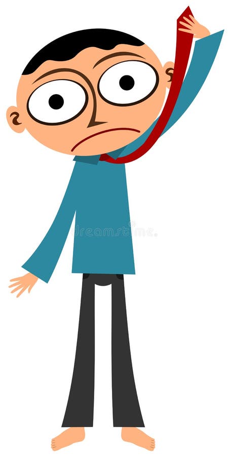 Failliet man vector illustratie