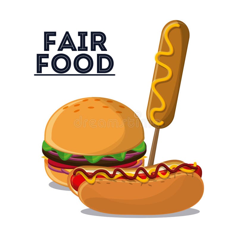 Fair Food Snack Carnival Icon Stock Vector - Illustration ...
