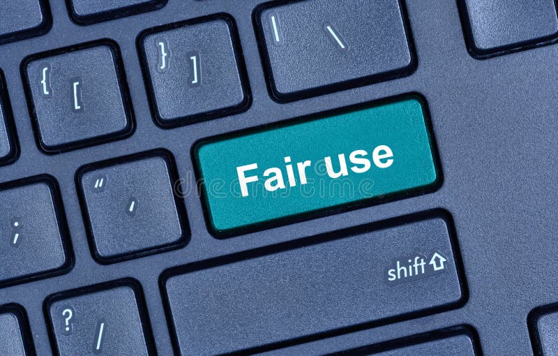 Fair Use Words on Computer Keyboard Stock Photo - Image of 