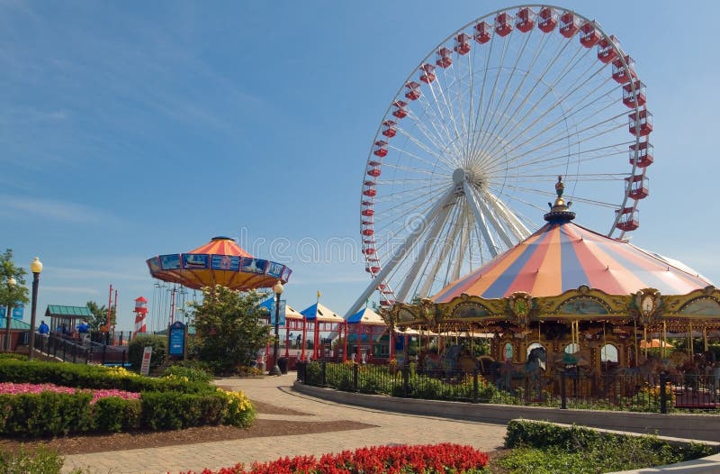 Fairground pier marynarki. zdjęcia stock