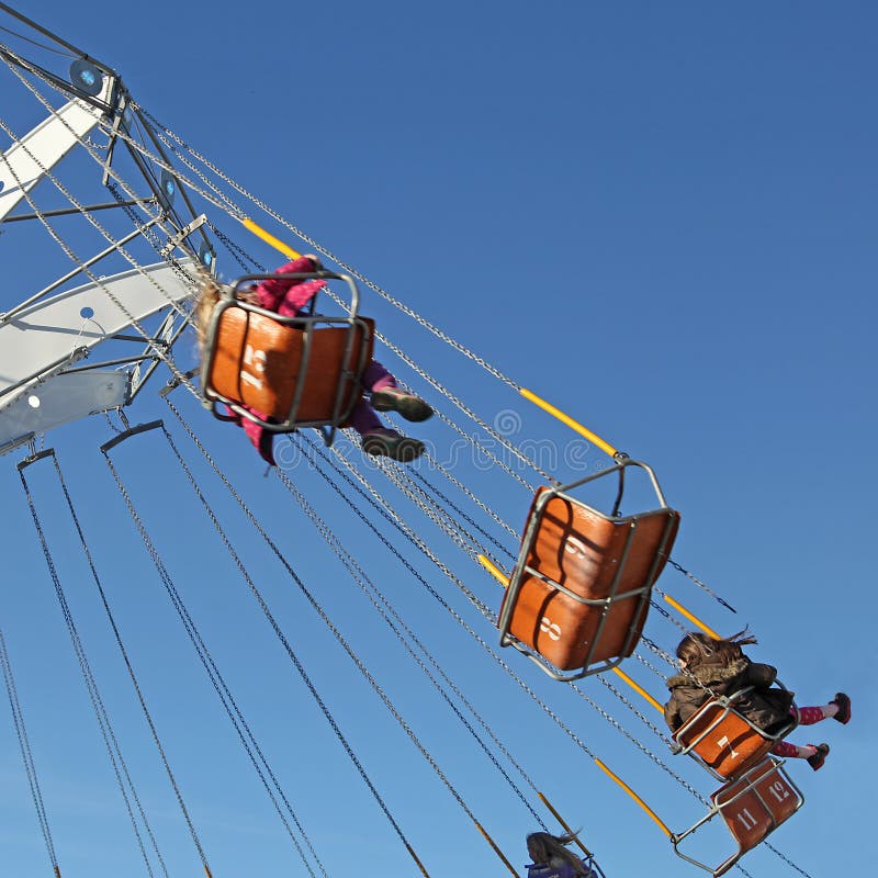 Fairground ride closeup stock image. Image of strong 268732833