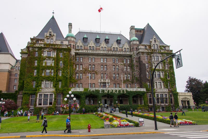 Fairmont Empress Hotel Victoria Canada Editorial Stock 