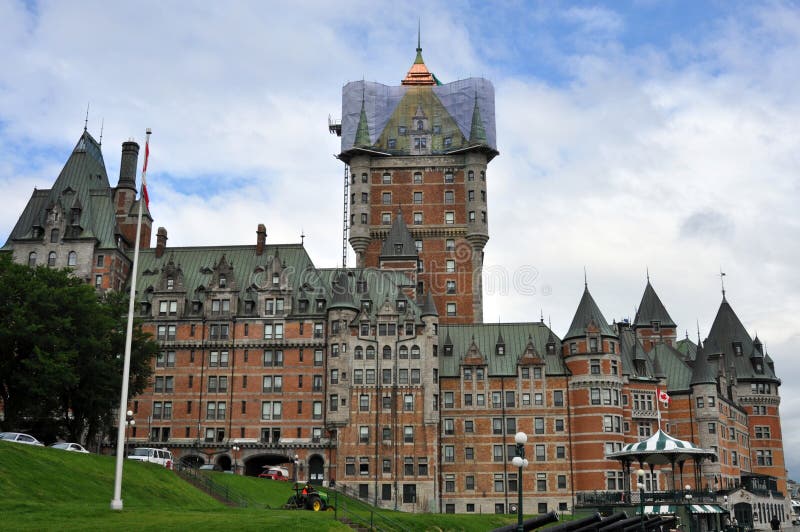 Fairmont Hotel at Quebec City, Canada Stock Image Image of castle