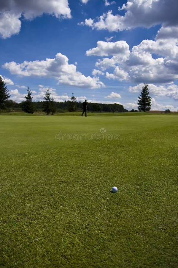 Fairway Of A Beautiful Golf Course Stock Photo Image of birdie