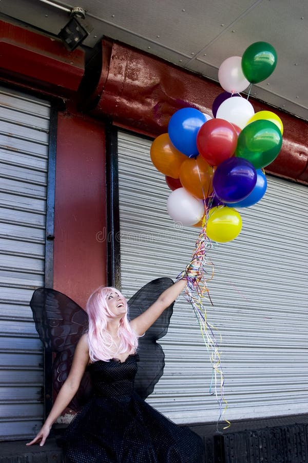 Fairy with balloons