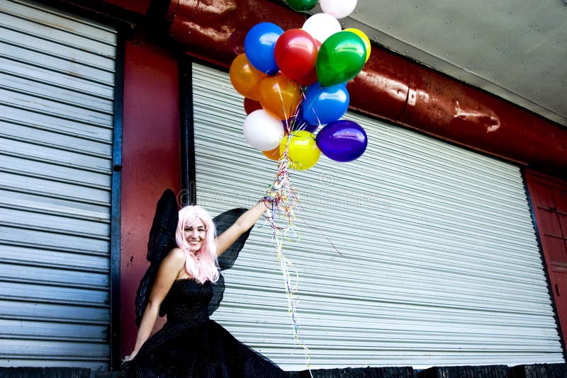 Fairy with balloons