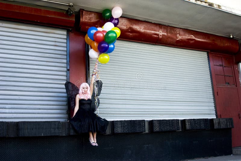 Fairy with balloons