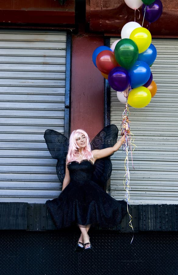 Fairy with balloons