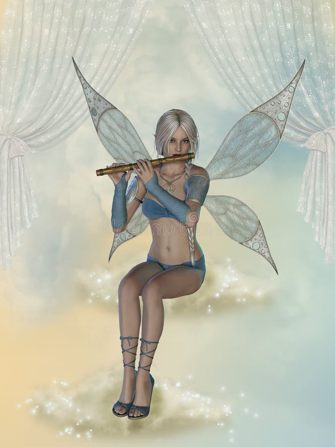 Fairy stock illustration. Illustration of magical, girl 52069973