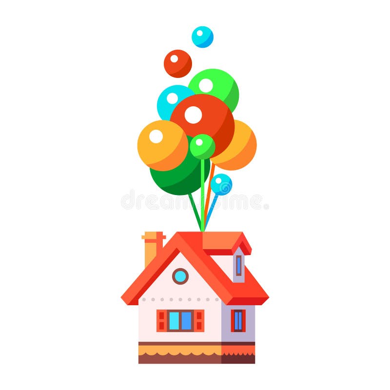 Air Balloons Flying House Stock Illustrations – 197 Air Balloons Flying  House Stock Illustrations, Vectors & Clipart - Dreamstime