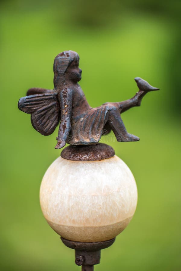 Fairy metal statue stock image. Image of fantasy, ornament 72261643