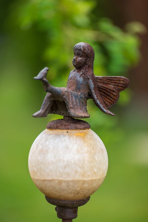 Fairy metal statue stock photo. Image of ancient, mystical 72263250