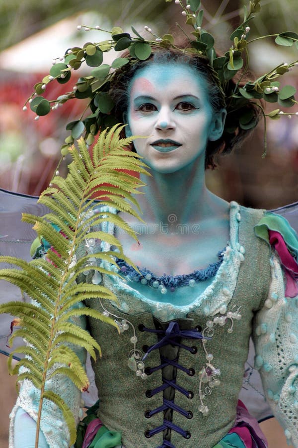 Fairy at Renaissance Faire editorial stock image. Image of makeup