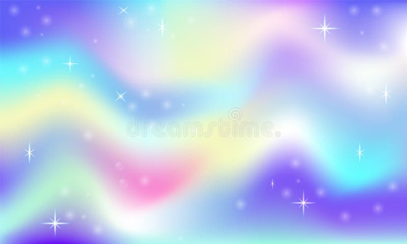 Fairy space magical glow background with rainbow mesh. Multicolor universe space banner in princess colors. Fantasy pink gradient royalty free illustration