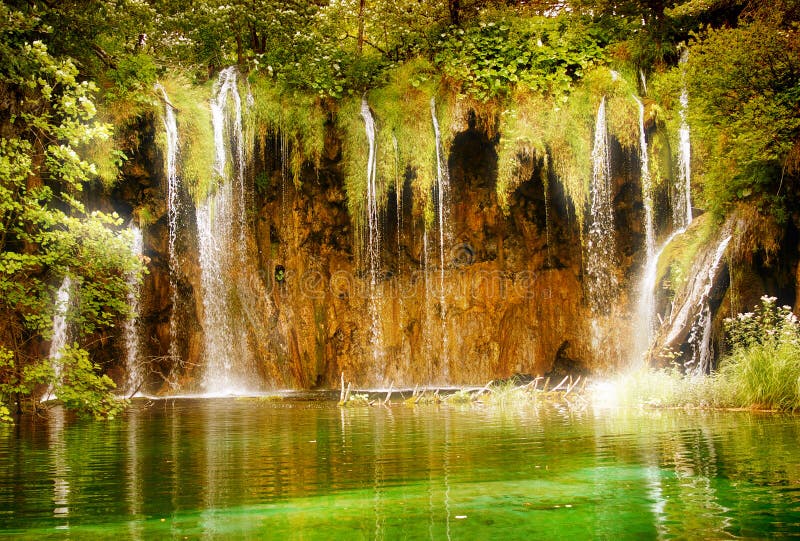 Fairy waterfall stock image Fairy waterfall stock image