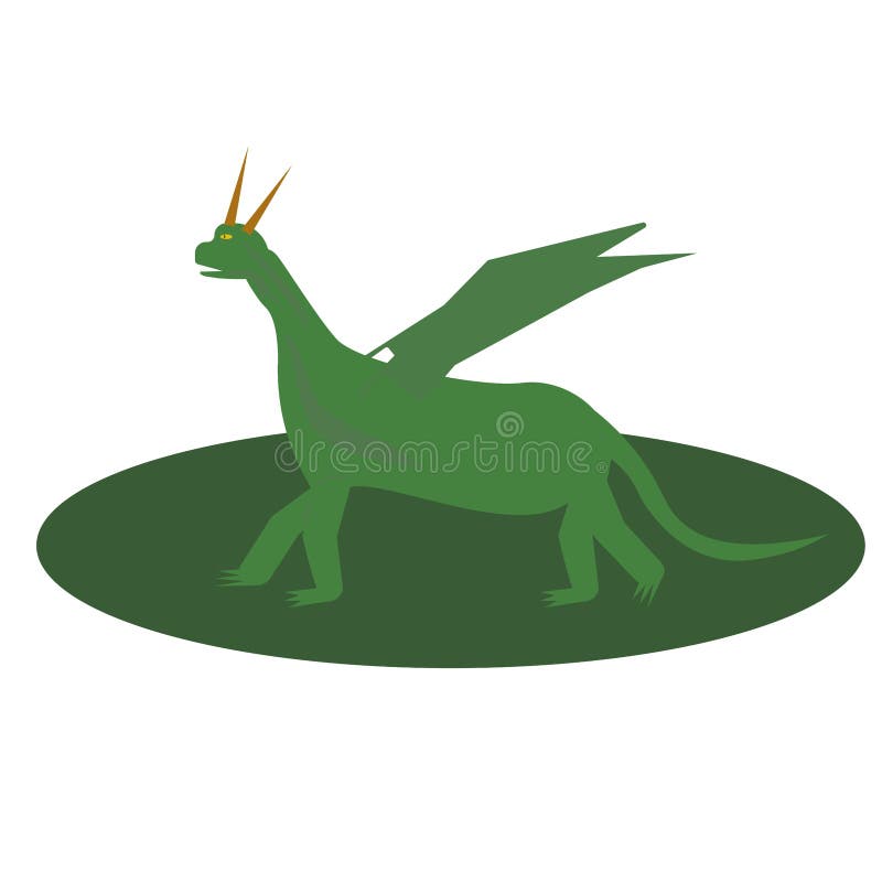 Flat Tail Dragon (drawing)