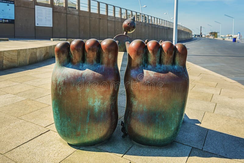 Fairytale Sculptures by the Sea at Scheveningen Boulevard. Editorial Stock Photo Image of hand