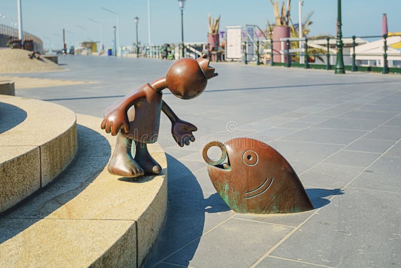 Fairytale Sculptures by the Sea at Scheveningen Boulevard. Editorial Photography Image of