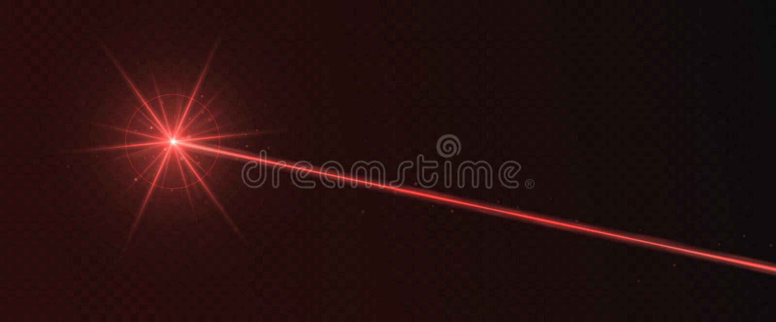 Faisceau Laser Rouge Effet De Lumière Isolé Sur Fond Transparent  Illustration de Vecteur - Illustration du abstrait, épanouissement:  171779956